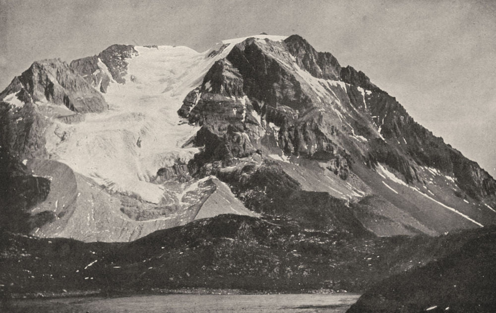 SAVOIE. La Grande Casse (3, 861 mètres d'altitude)  1903 old antique print